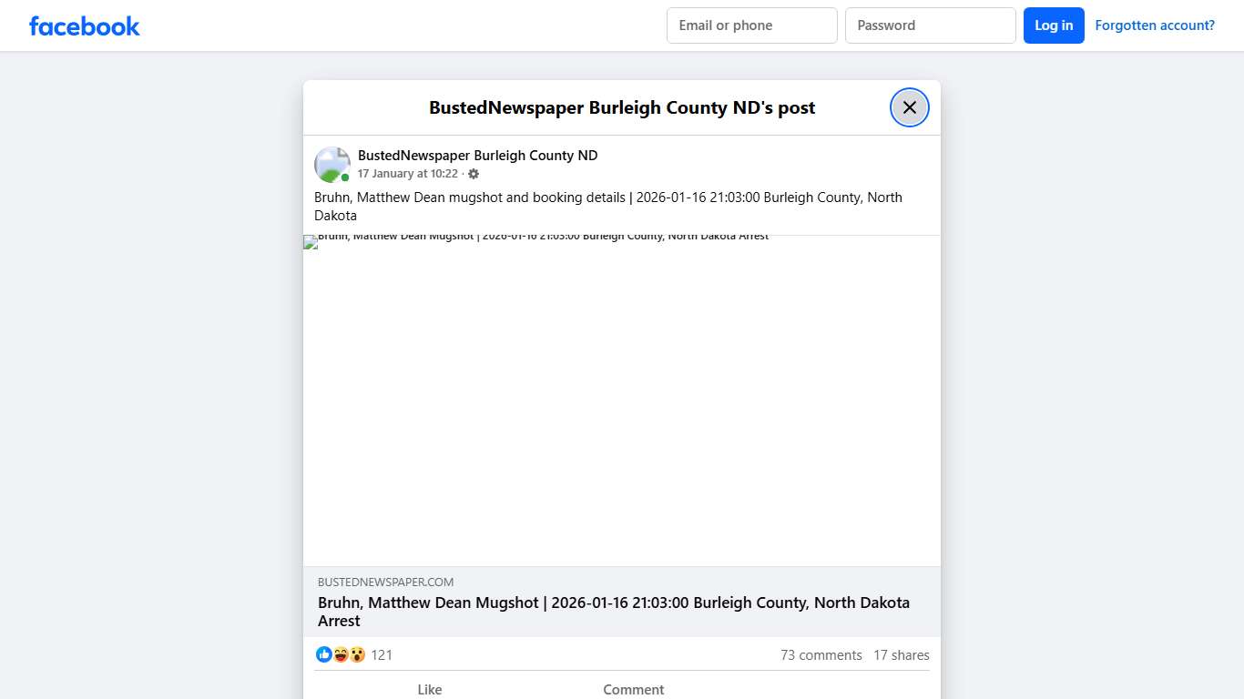 Bruhn, Matthew Dean... - BustedNewspaper Burleigh County ND Facebook